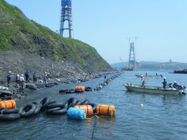 2011／5～7 ロシア ルースキー島 海底ケーブル布設工事